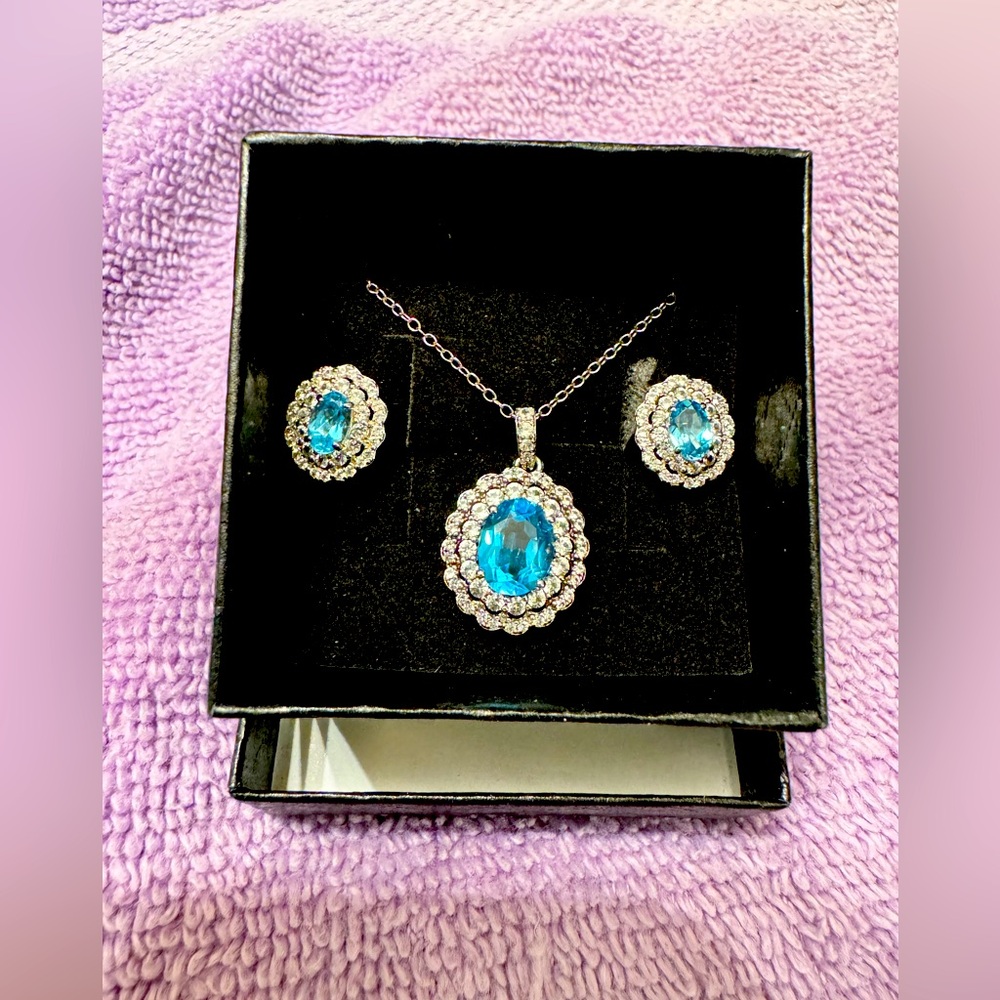 Sterling silver necklace set